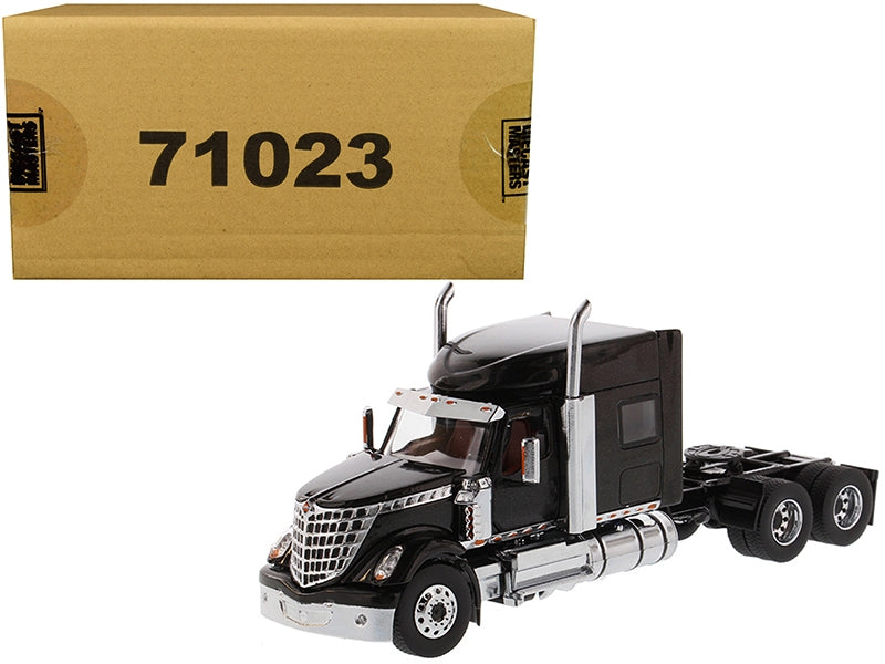 International LoneStar Sleeper Cab Truck Tractor Black 1/50 Diecast Model by Diecast Masters Diecast Masters