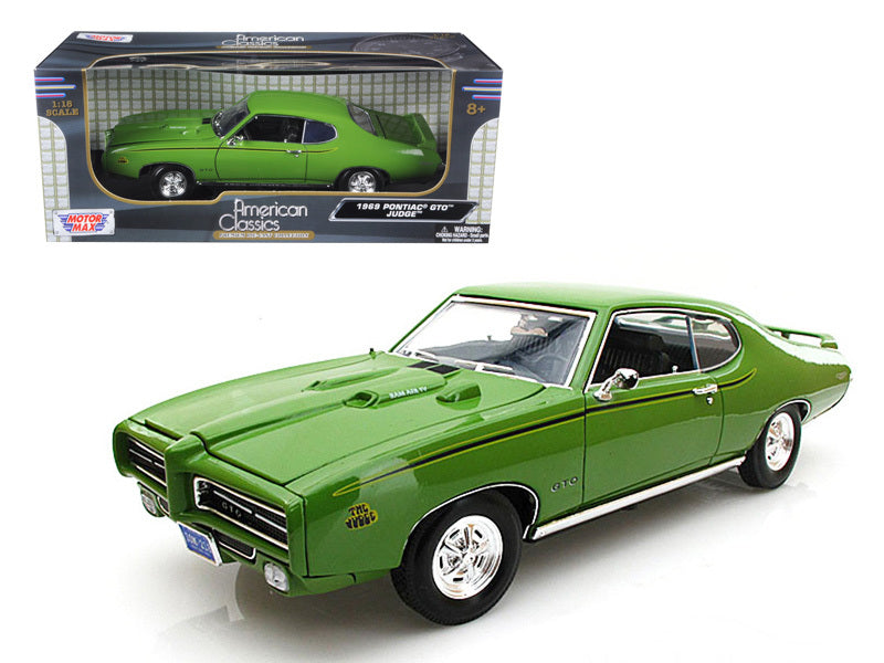 1969 Pontiac GTO Judge Green 1/18 Diecast Car Model by Motormax Motormax