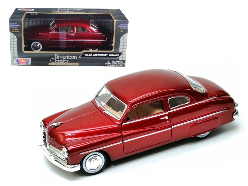 1949 Mercury Red 1/24 Diecast Model Car by Motormax Motormax