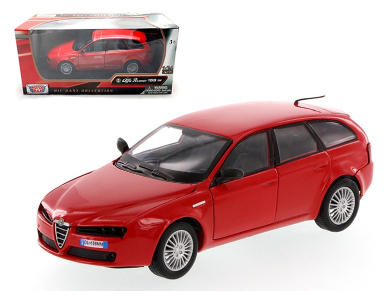 Alfa Romeo 159 SW Red 1/24 Diecast Car Model by Motormax Motormax