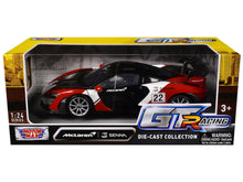 Load image into Gallery viewer, McLaren Senna #22 Black with Red and White Graphics &quot;GT Racing&quot; Series 1/24 Diecast Model Car by Motormax Motormax
