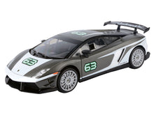 Load image into Gallery viewer, Lamborghini Gallardo LP 560-4 Super Trofeo #63 Gray Metallic and White &quot;GT Racing&quot; Series 1/24 Diecast Model Car by Motormax Motormax
