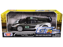 Load image into Gallery viewer, Lamborghini Gallardo LP 560-4 Super Trofeo #63 Gray Metallic and White &quot;GT Racing&quot; Series 1/24 Diecast Model Car by Motormax Motormax
