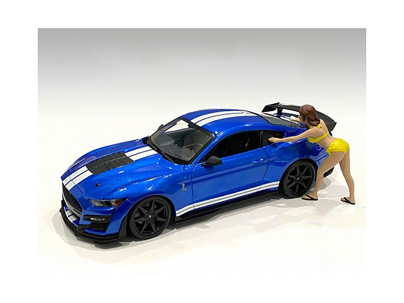 Stephanie Bikini Car Wash Girl Figurine for 1/18 Scale Models by American Diorama American Diorama