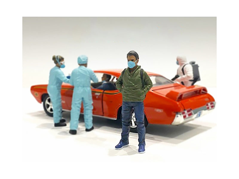 Hazmat Crew Figurine V for 1/18 Scale Models by American Diorama American Diorama