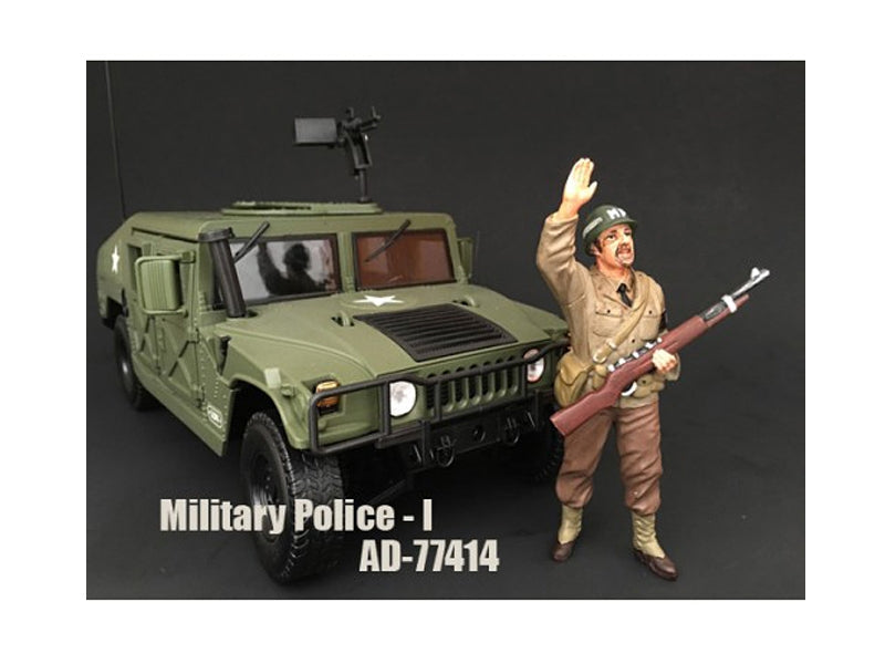 WWII Military Police Figure I For 1:18 Scale Models by American Diorama American Diorama