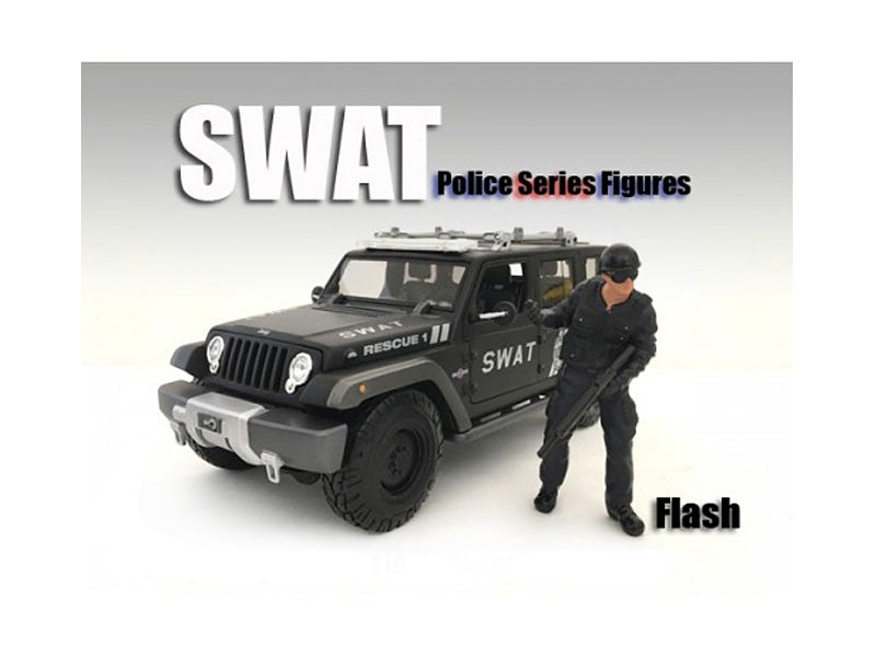 SWAT Team Flash Figure For 1:18 Scale Models by American Diorama American Diorama