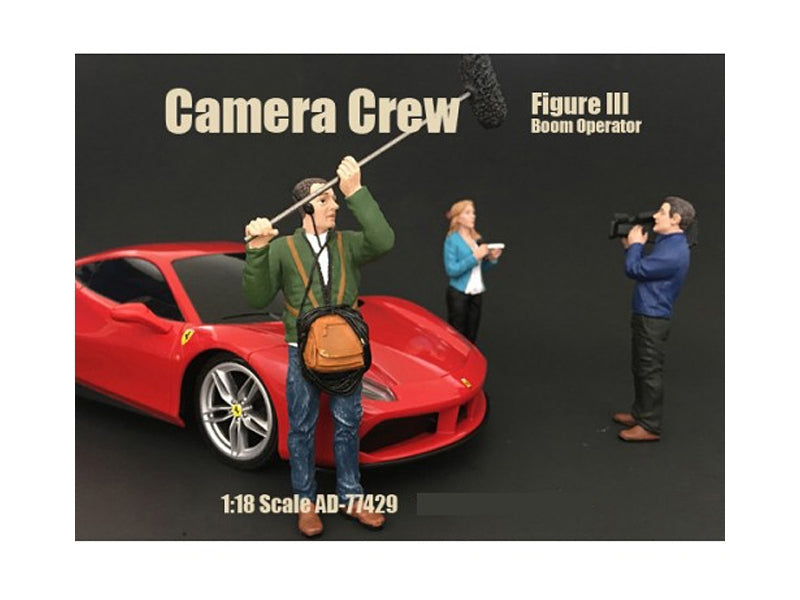 Camera Crew Figure III "Boom Operator" For 1:18 Scale Models by American Diorama American Diorama