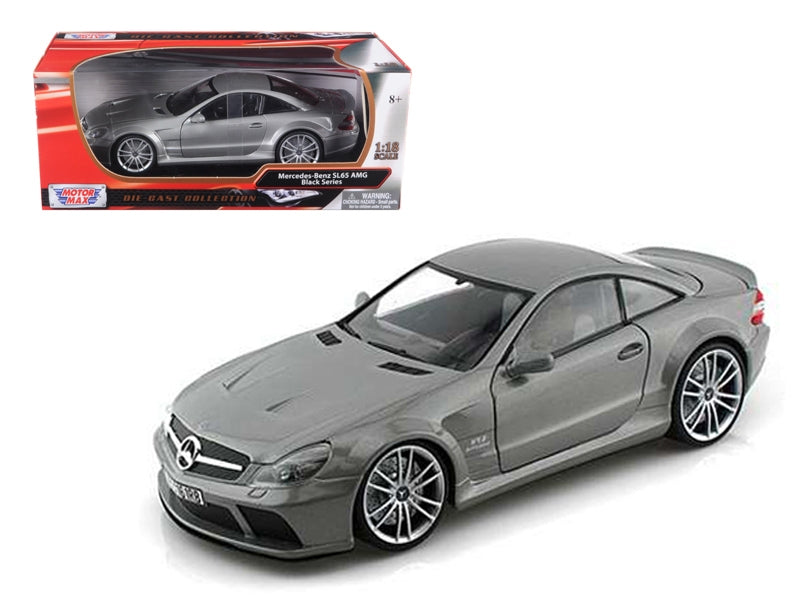 Mercedes SL65 AMG Black Series (R230) Grey 1/18 Diecast Model Car by Motormax Motormax