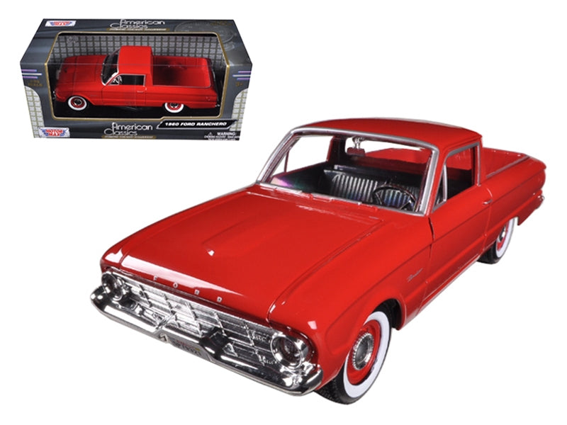 1960 Ford Falcon Ranchero Pickup Red 1/24 Diecast Model Car by Motormax Motormax