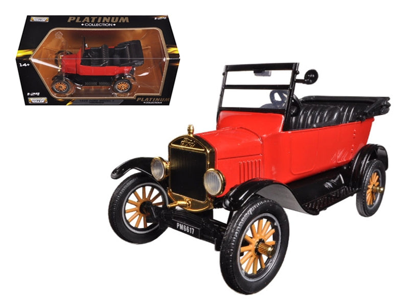 1925 Ford Model T Touring Red 1/24 Diecast Model Car by Motormax Motormax