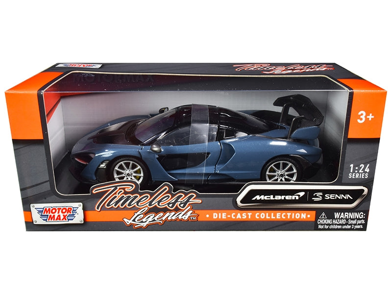 McLaren Senna Gray Metallic and Black "Timeless Legends" 1/24 Diecast Model Car by Motormax Motormax