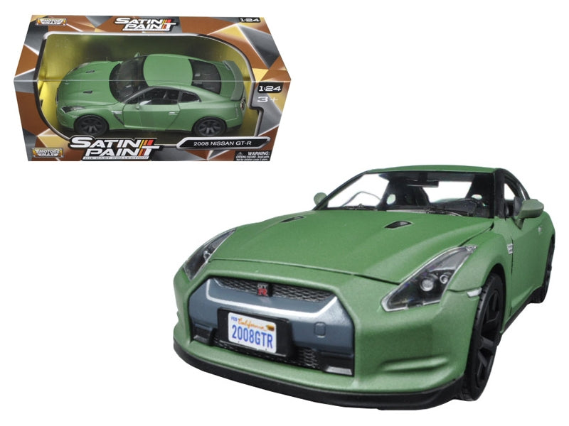 2008 Nissan GT-R R35 Matt Green 1/24 Diecast Model Car by Motormax Motormax