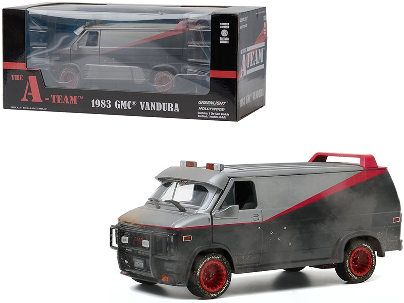 1983 GMC Vandura Van Weathered Version with Bullet Holes "The A-Team" (1983-1987) TV Series 1/24 Diecast Model by Greenlight Greenlight