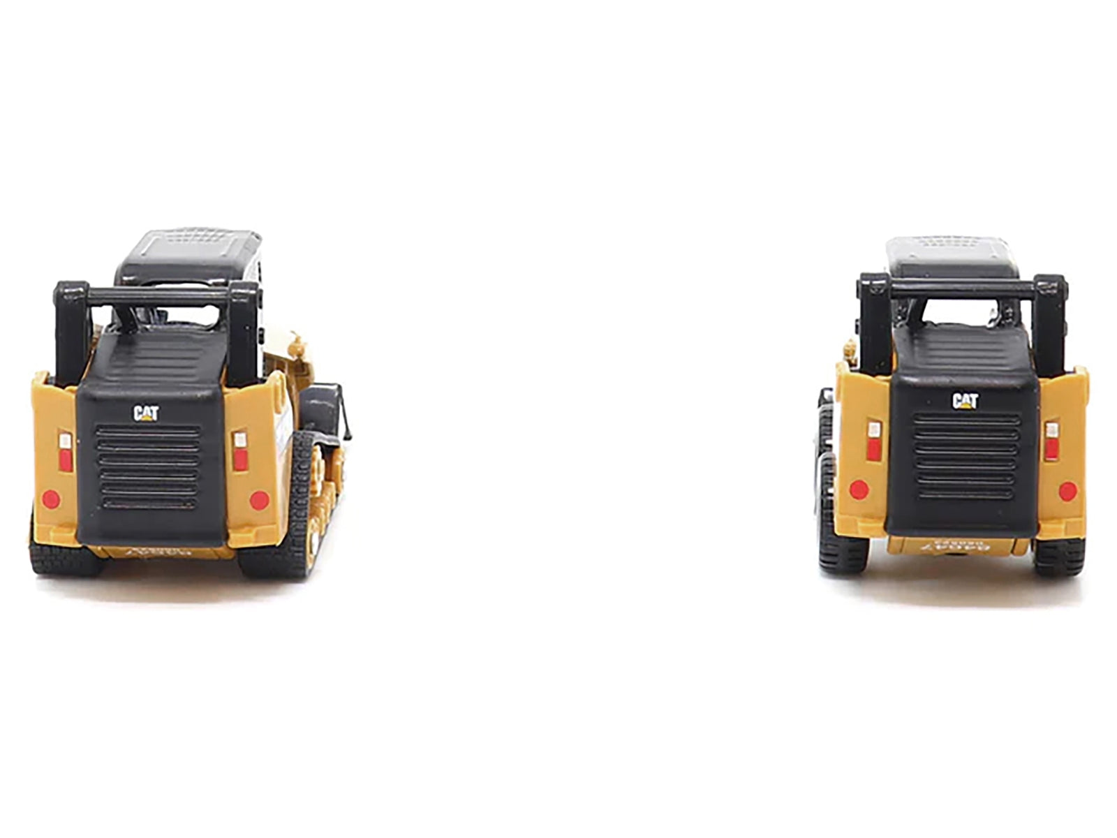 CAT Caterpillar 272D2 Skid Steer Loader Yellow and CAT Caterpillar 297D2 Compact Track Loader Yellow Set of 2 pieces 1/64 Diecast Models by Diecast Masters Diecast Masters