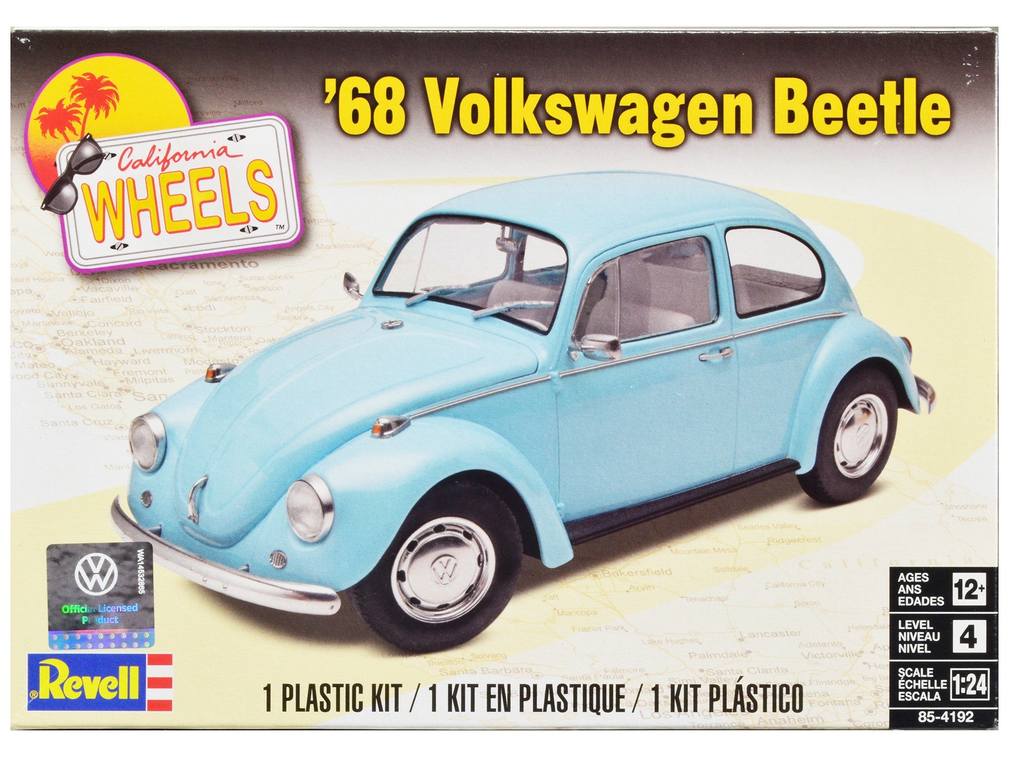 Level 4 Model Kit 1968 Volkswagen Beetle 1/24 Scale Model by Revell Revell