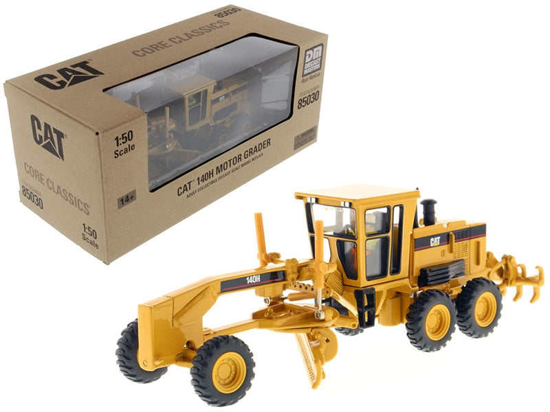 Cat Caterpillar 140H Motor Grader with Operator "Core Classics Series" 1/50 Diecast Model by Diecast Masters Diecast Masters