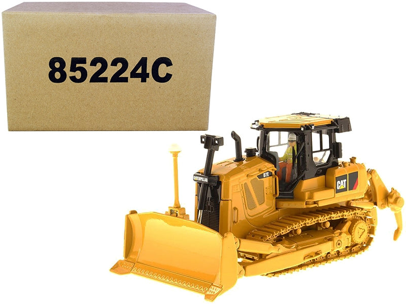 CAT Caterpillar D7E Track Type Tractor with Electric Drive with Operator "Core Classics Series" 1/50 Diecast Model by Diecast Masters Diecast Masters