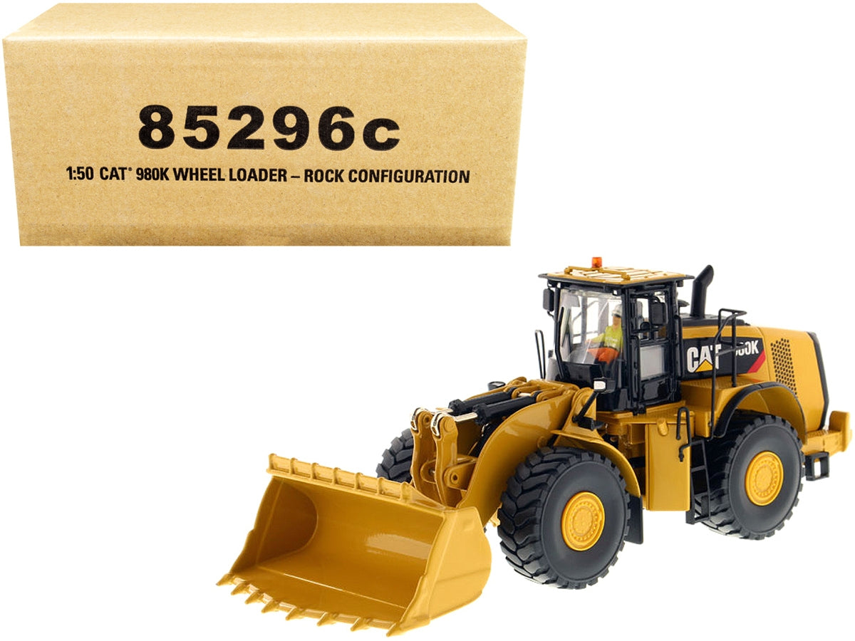 CAT Caterpillar 980K Wheel Loader Rock Configuration with Operator "Core Classics Series" 1/50 Diecast Model by Diecast Masters Diecast Masters