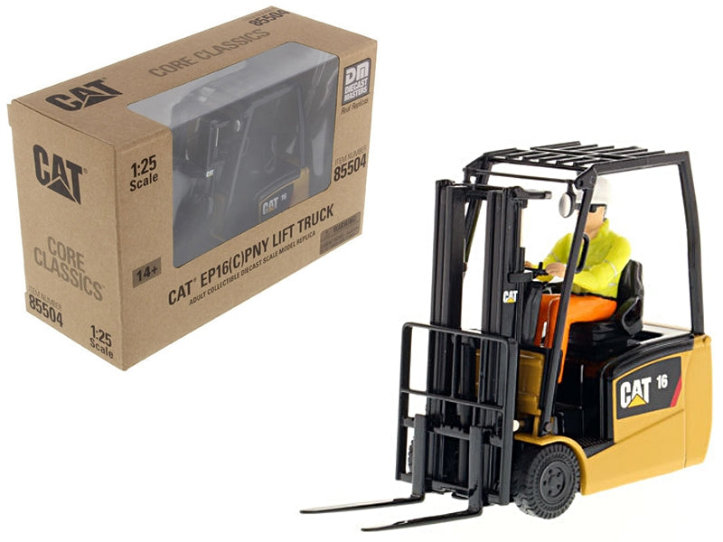 CAT Caterpillar EP16(C)PNY Lift Truck with Operator "Core Classics Series" 1/25 Diecast Model by Diecast Masters Diecast Masters