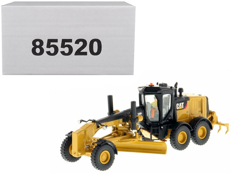 CAT Caterpillar 12M3 Motor Grader with Operator "High Line" Series 1/87 (HO) Scale Diecast Model by Diecast Masters Diecast Masters