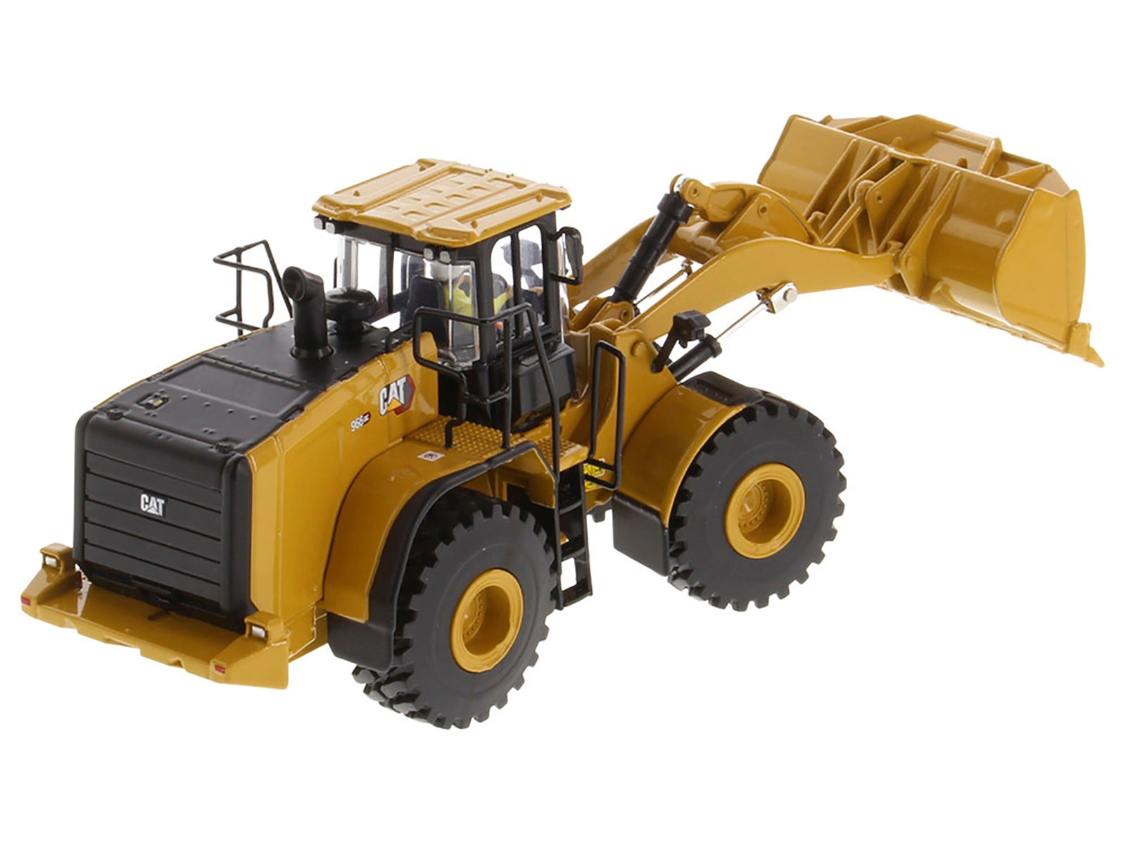 CAT Caterpillar 966 GC Wheel Loader Yellow with Operator "High Line Series" 1/50 Diecast Model by Diecast Masters Diecast Masters