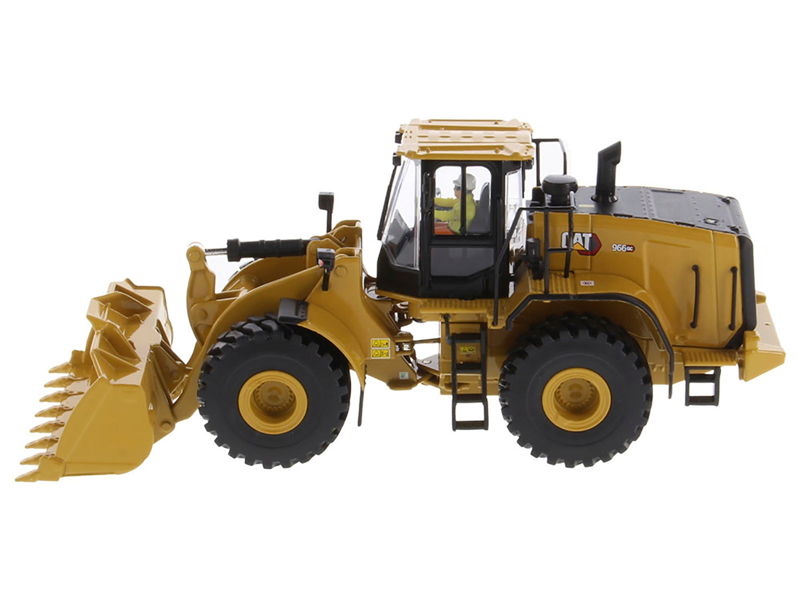 CAT Caterpillar 966 GC Wheel Loader Yellow with Operator "High Line Series" 1/50 Diecast Model by Diecast Masters Diecast Masters