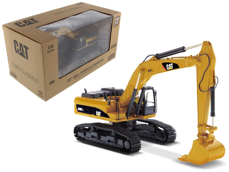 CAT Caterpillar 340D L Hydraulic Excavator with Operator "Core Classics Series" 1/50 Diecast Model by Diecast Masters Diecast Masters