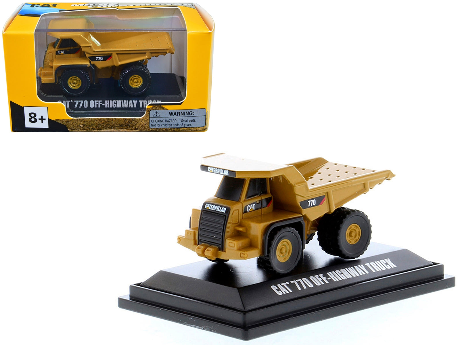 CAT Caterpillar 770 Off-Highway Truck Yellow "Micro-Constructor" Series Diecast Model by Diecast Masters Diecast Masters