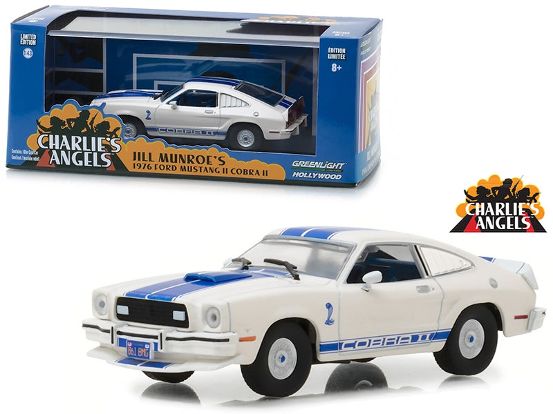 1976 Ford Mustang Cobra II White "Charlie's Angels" (1976-1981) TV Series 1/43 Diecast Model Car  by Greenlight Greenlight