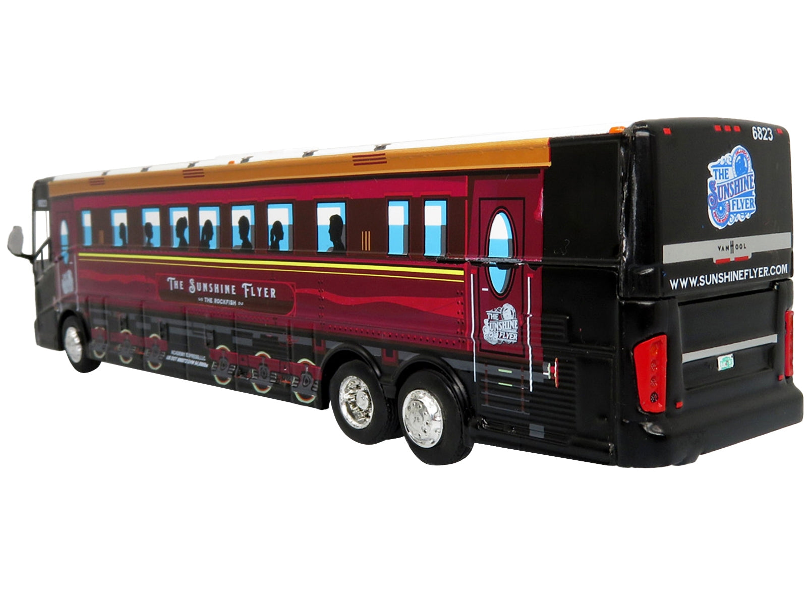 Van Hool CX-45 Coach Bus Academy Bus Lines "The Sunshine Flyer: The Rockfish" 1/87 Diecast Model by Iconic Replicas Iconic Replicas