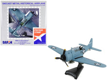 Load image into Gallery viewer, Douglas SBD-3 Dauntless Aircraft &quot;Lt. Richard Best&quot; United States Navy 1/87 Diecast Model Airplane by Postage Stamp Postage Stamp
