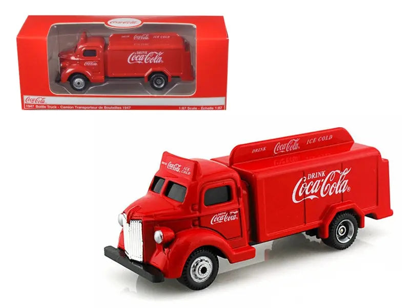 1947 Coca Cola Delivery Bottle Truck Red 1/87 Diecast Model by Motorcity Classics - DREAMLAND DIE CAST