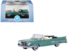 Load image into Gallery viewer, 1961 Chrysler 300 Convertible Pinewood Green Metallic 1/87 (HO) Scale Diecast Model Car by Oxford Diecast Oxford Diecast
