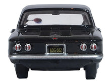 Load image into Gallery viewer, 1963 Chevrolet Corvair Coupe Tuxedo Black with Red Interior  1/87 (HO) Scale Diecast Model Car by Oxford Diecast Oxford Diecast
