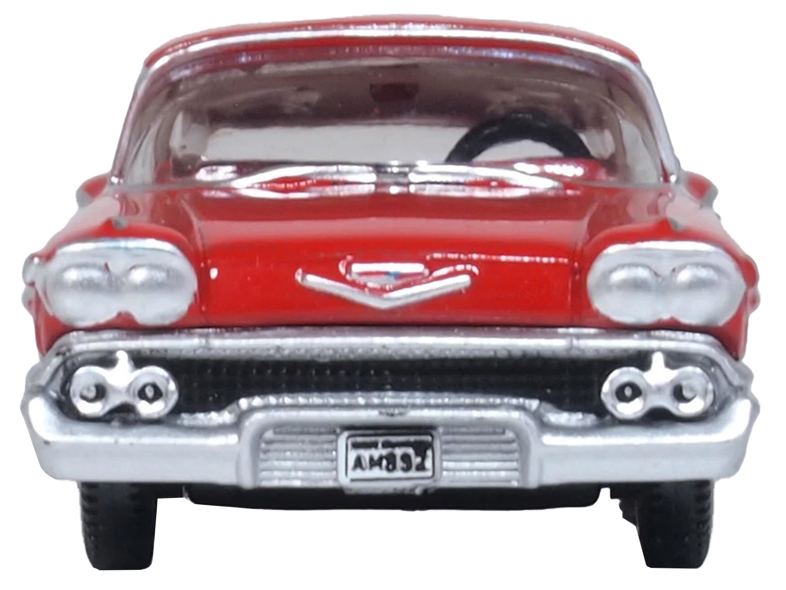 1958 Chevrolet Impala Sports Coupe Rio Red 1/87 (HO) Scale Diecast Model Car by Oxford Diecast Oxford Diecast