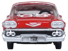 Load image into Gallery viewer, 1958 Chevrolet Impala Sports Coupe Rio Red 1/87 (HO) Scale Diecast Model Car by Oxford Diecast Oxford Diecast
