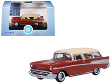 Load image into Gallery viewer, 1957 Chevrolet Nomad Adobe Beige with Sierra Gold Top 1/87 (HO) Scale Diecast Model Car by Oxford Diecast Oxford Diecast
