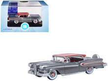 Load image into Gallery viewer, 1958 Edsel Citation Silver Gray Metallic with Ember Red Top and Red Interior 1/87 (HO) Scale Diecast Model Car by Oxford Diecast Oxford Diecast
