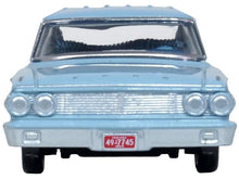 Load image into Gallery viewer, 1964 Ford Country Sedan Skylight Blue 1/87 (HO) Scale Diecast Model Car by Oxford Diecast Oxford Diecast
