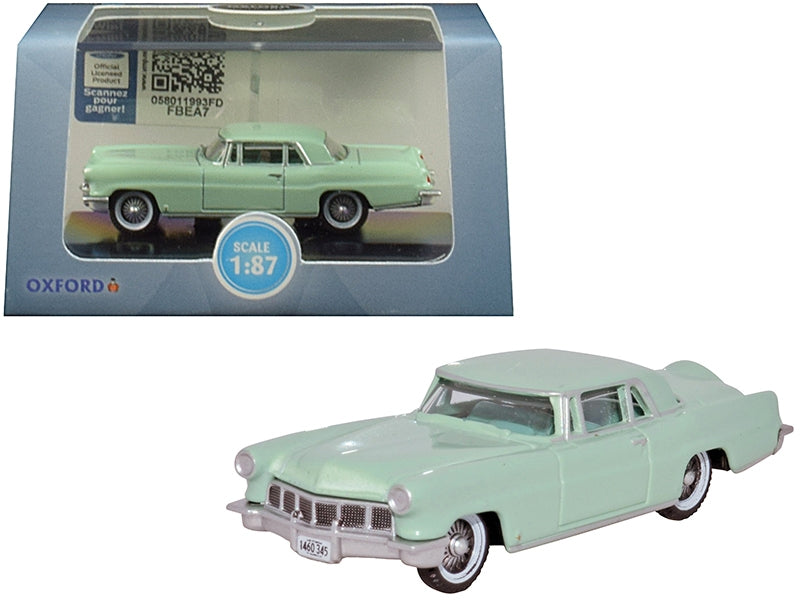 1956 Lincoln Continental Mark II Summit Green 1/87 (HO) Scale Diecast Model Car by Oxford Diecast Oxford Diecast