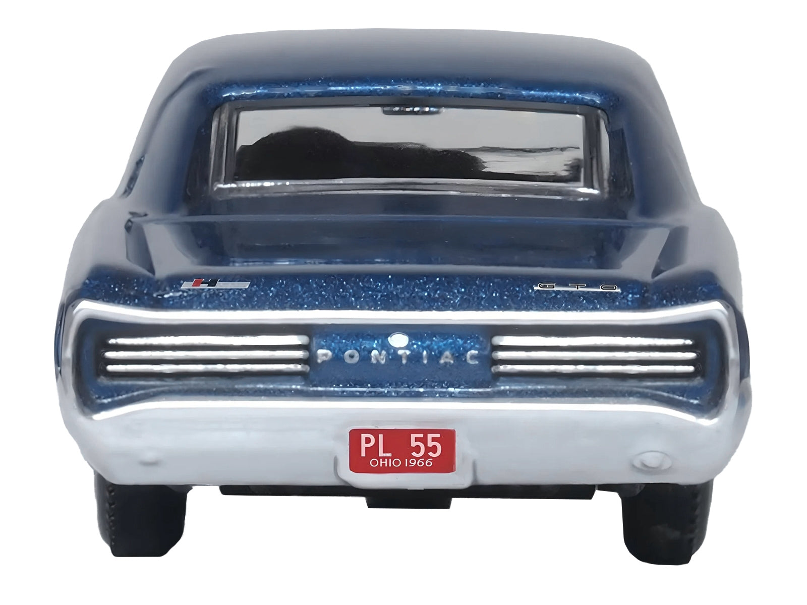 1966 Pontiac GTO Fontaine Blue Metallic 1/87 (HO) Scale Diecast Model Car by Oxford Diecast Oxford Diecast