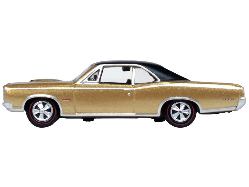 1966 Pontiac GTO Martinique Bronze Metallic with Black Top 1/87 (HO) Scale Diecast Model Car by Oxford Diecast Oxford Diecast