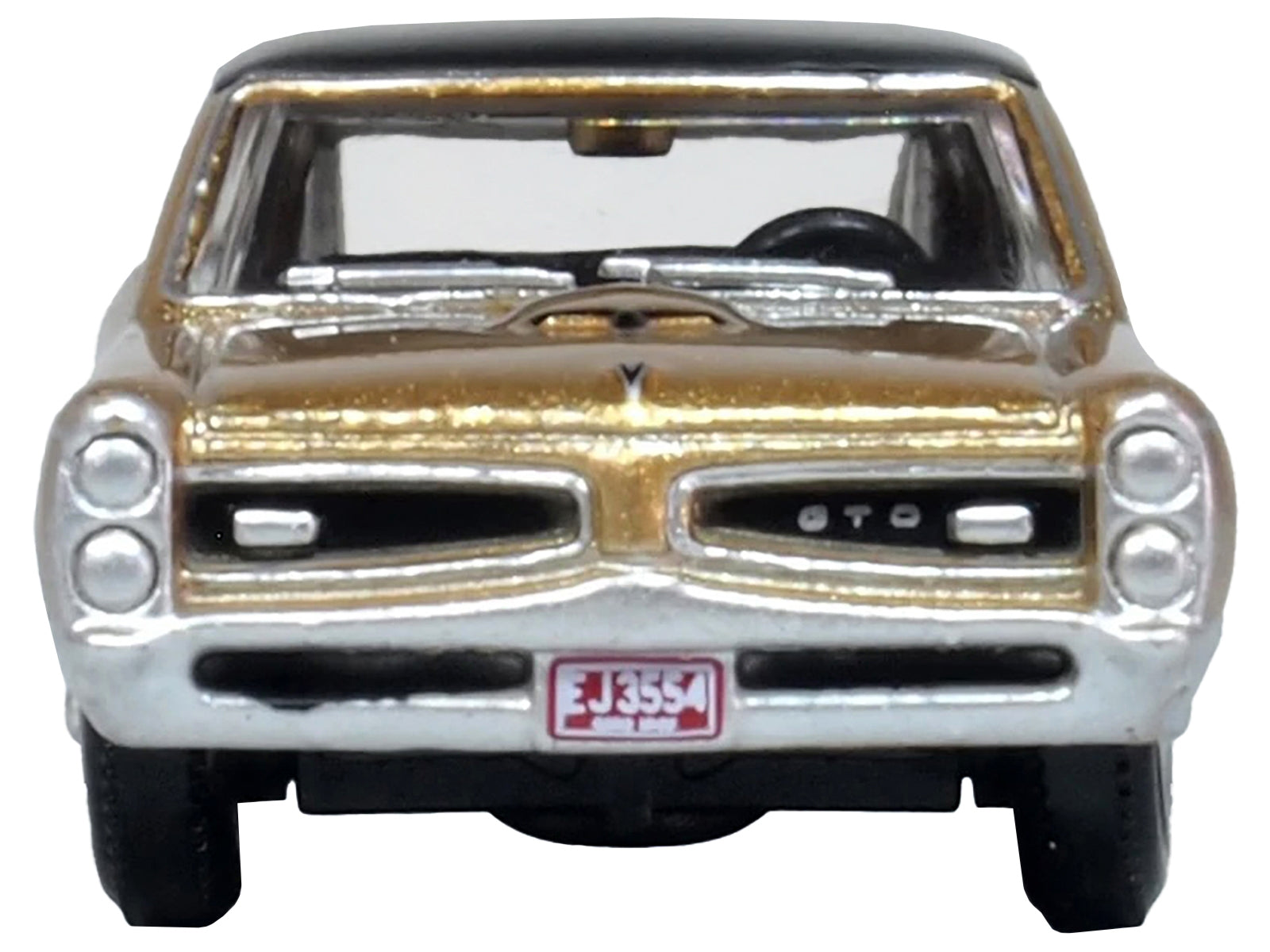 1966 Pontiac GTO Martinique Bronze Metallic with Black Top 1/87 (HO) Scale Diecast Model Car by Oxford Diecast Oxford Diecast