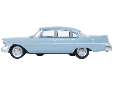 1959 Plymouth Savoy Sedan Powder Blue 1/87 (HO) Scale Diecast Model Car by Oxford Diecast Oxford Diecast