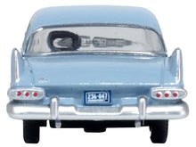 Load image into Gallery viewer, 1959 Plymouth Savoy Sedan Powder Blue 1/87 (HO) Scale Diecast Model Car by Oxford Diecast Oxford Diecast
