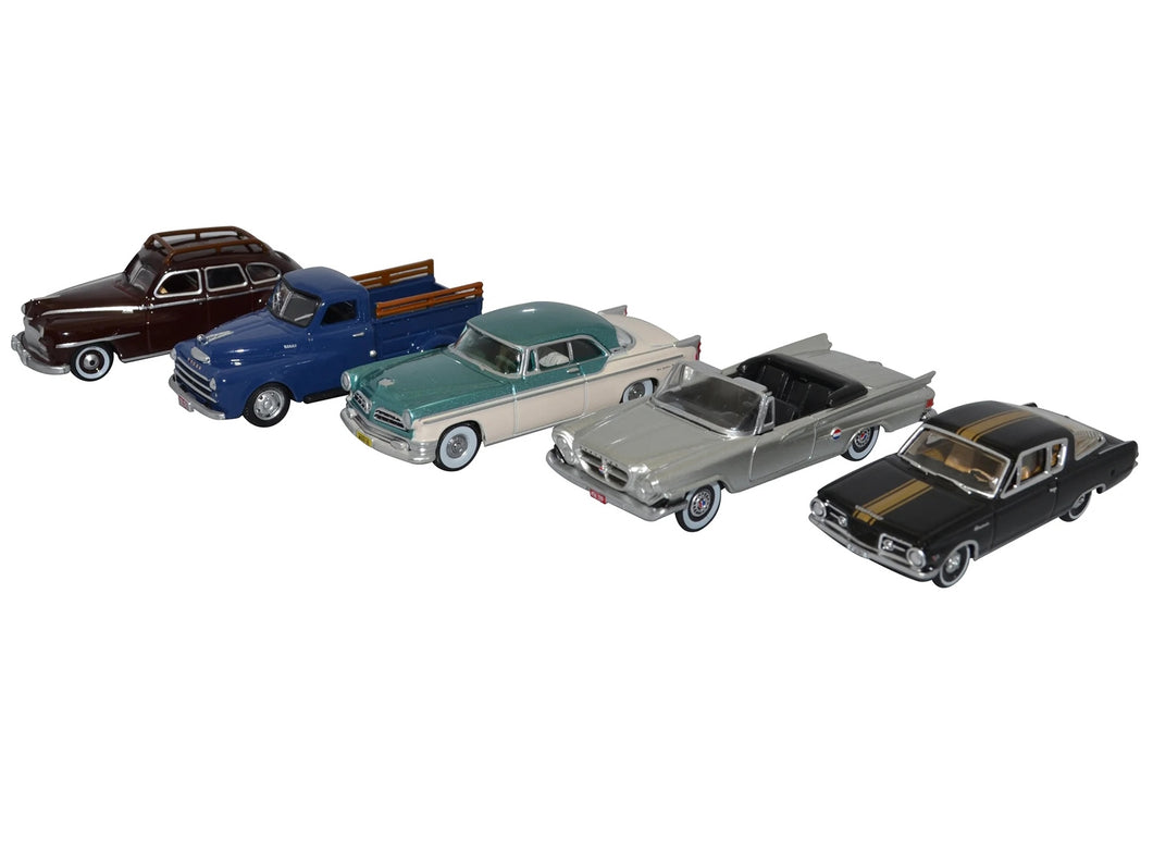 Chrysler Centenary 5 Piece Set 1/87 (HO) Scale Diecast Model Cars by Oxford Diecast Oxford Diecast