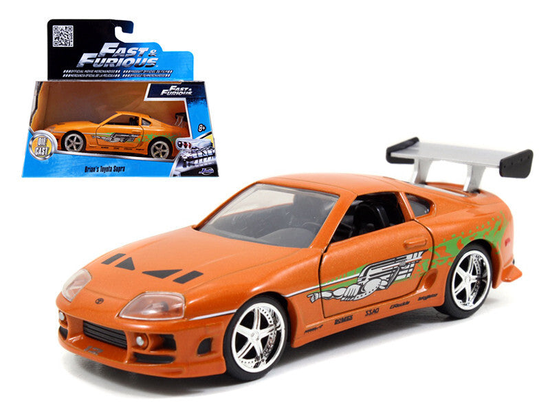 Brian's Toyota Supra Orange "Fast & Furious" Movie 1/32 Diecast Model Car by Jada Jada