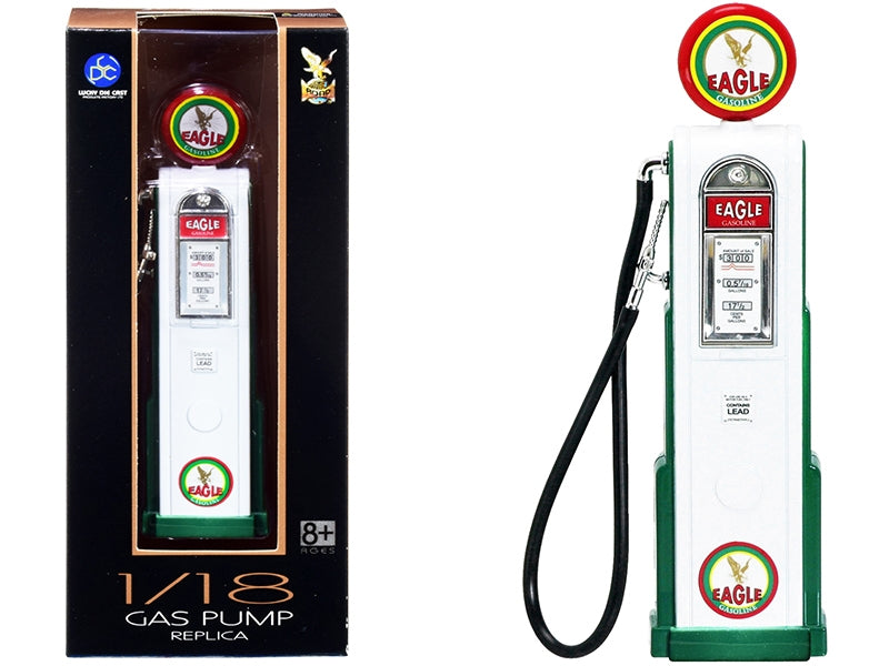 "Eagle Gasoline" Vintage Digital Gas Pump 1/18 Diecast Replica by Road Signature Road Signature