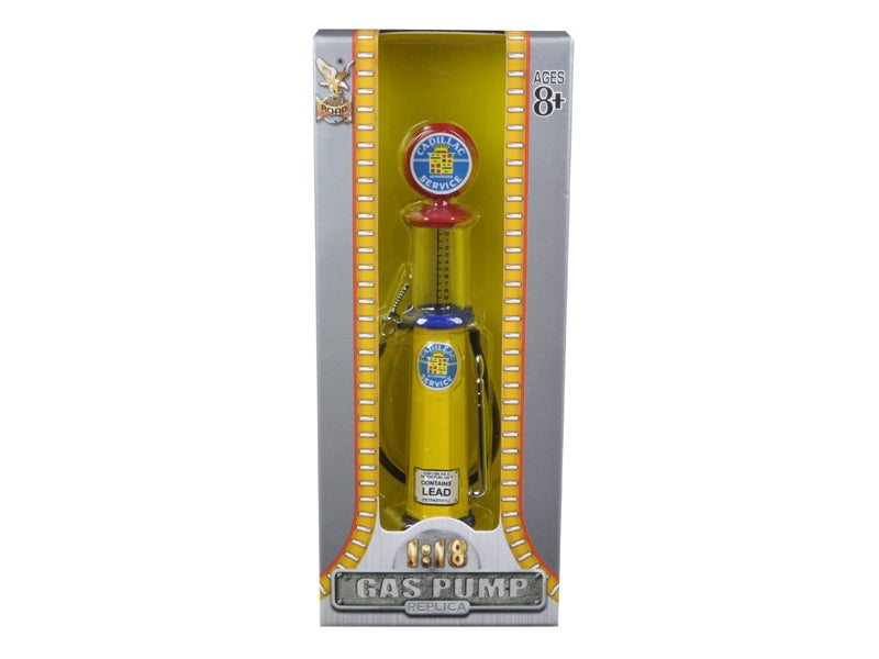 Cadillac Gasoline Vintage Gas Pump Cylinder 1/18 Diecast Replica by Road Signature Road Signature